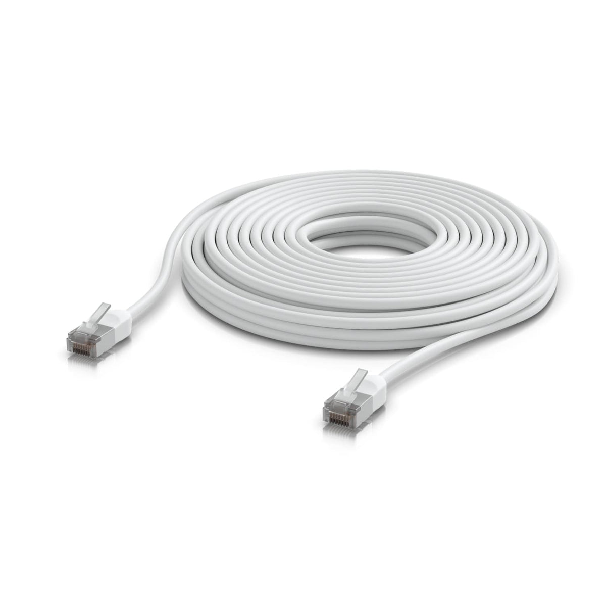 Ubiquiti UniFi Premium Patch Cable Outdoor, 12M, White, Ultra-thin, Rugged, Shielded Patch, Designed &Optimized, For 10 GbE