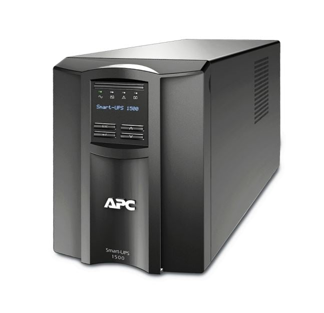 APC Smart-UPS 1500VA/1000W Line Interactive UPS, Tower, 230V/10A Input, 8x IEC C13 Outlets, Lead Acid Battery, SmartConnect Port+SmartSlot, AVR, LCD