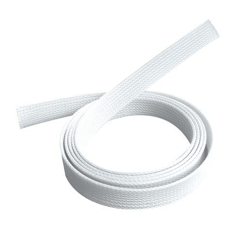 Brateck Braided Cable Sock (20mm/0.79' Width) Material Polyester Dimensions1000x20mm - White (LS)