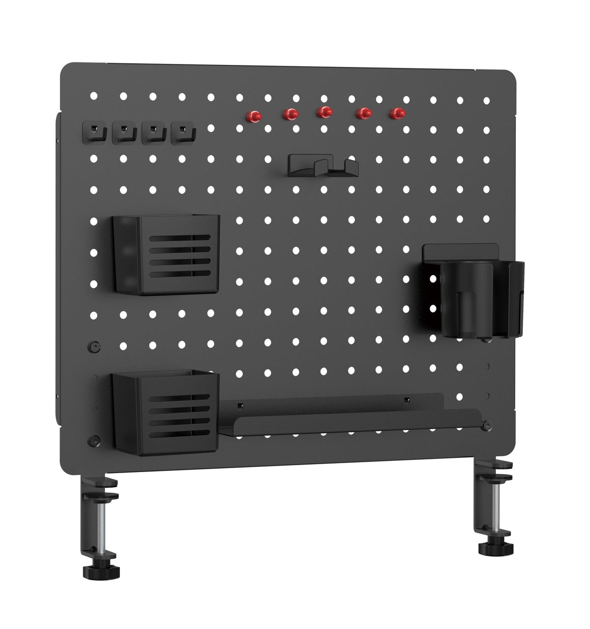 Brateck Desktop Storage Bracket, Clamp Mounting Design: firmly attaches to the table, providing great stability (LS)