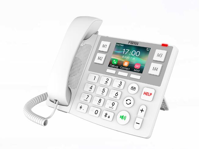 Fanvil X305 X305 Big Button IP Phone - 3.5' Colour Screen, 2 SIP Lines, HAC, Dual Gigabit Ports, Supports HD audio, PoE