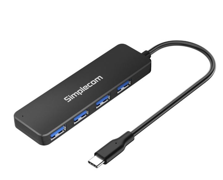 Simplecom CH340 (LS)Simplecom CH340 Compact USB-C to 4 Port USB-A Hub USB 3.2 Gen1 HXSI-CH340