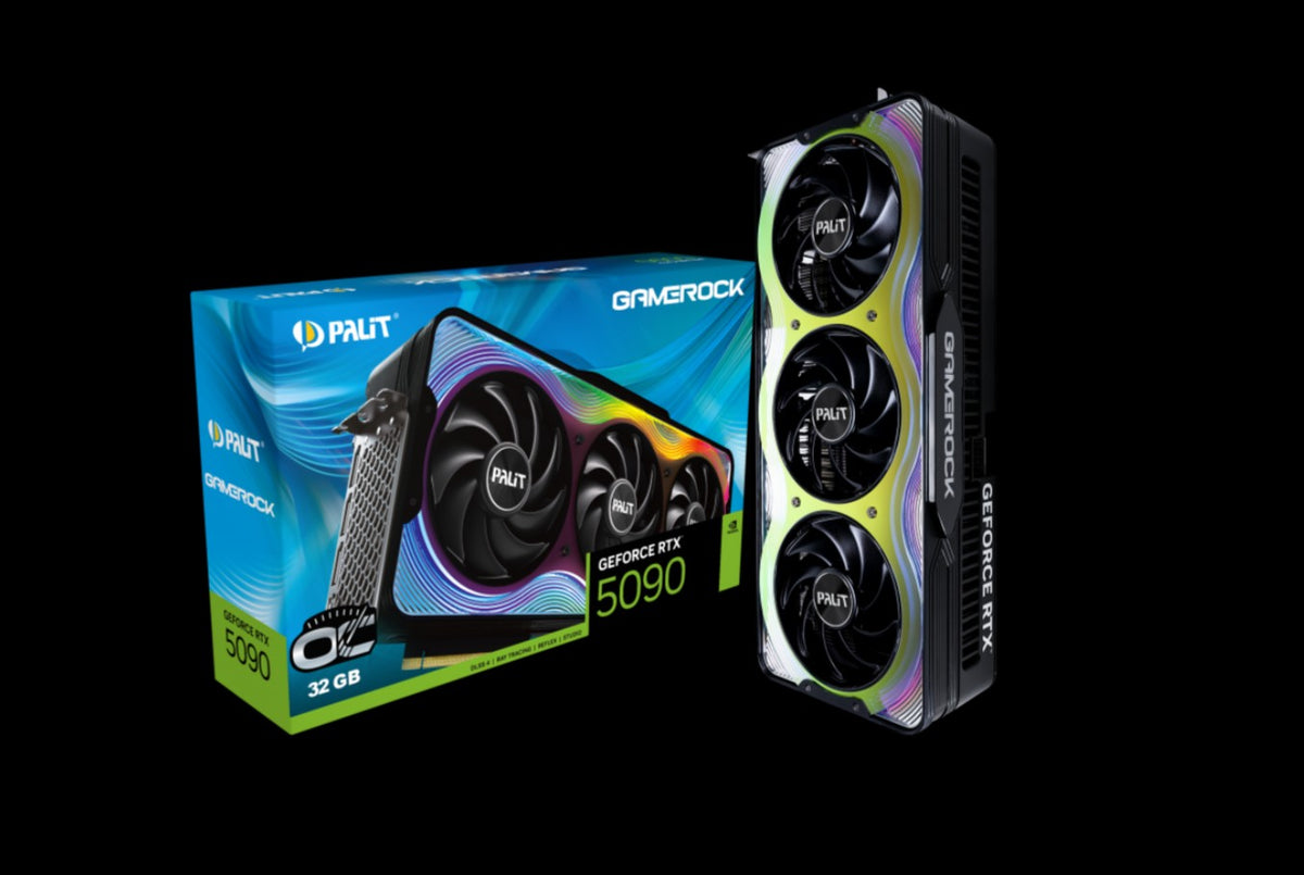 Palit RTX5090 RTX5090 GAMEROCK OC 32GB GDDR7 512bit 3-DP HDMI ARGB NE75090S19R5-GB2020G VCPA-RTX5090-GROC-32G