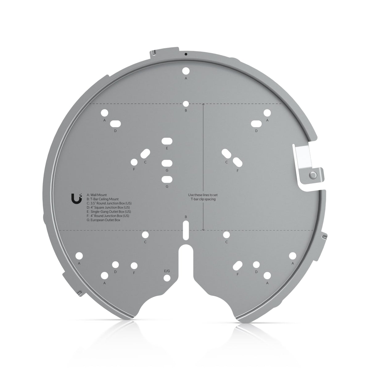 Ubiquiti SHD Versatile Mounting System, For U7 Pro, U6 Enterprise, U6 Pro, U6 Long-Range, AC Pro, AC HD, AC SHD, AC XG