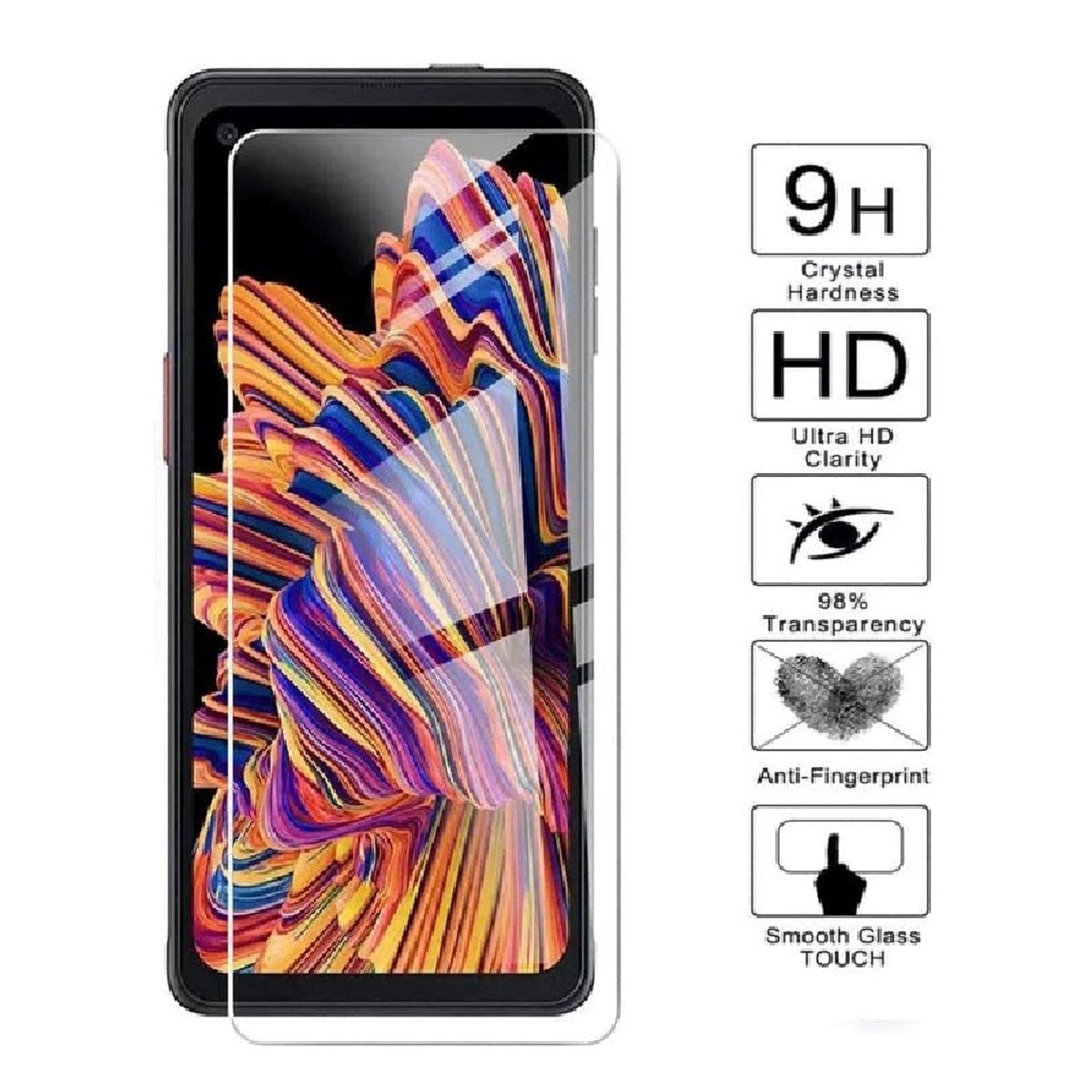 USP Samsung Galaxy XCover7 5G (6.6') Tempered Glass Screen Protector - Full Coverage, 9H Hardness, Bubble-free,
