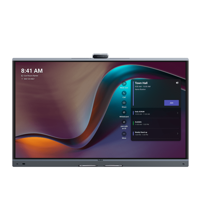 Yealink MB65Pro-A02 65'' MeetingBoard Microsoft Teams on Android, Triple-eye Camera System (3*50MP), Floorstand & Wallmount not included, Android 13.