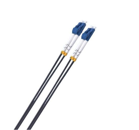 8ware 7m LC-LC OS2 Single Mode Dual-Core Fibre Optic Cable UPC Duplex Armoured Low Smoke Zero Halogen (LSZH) Jacket Black