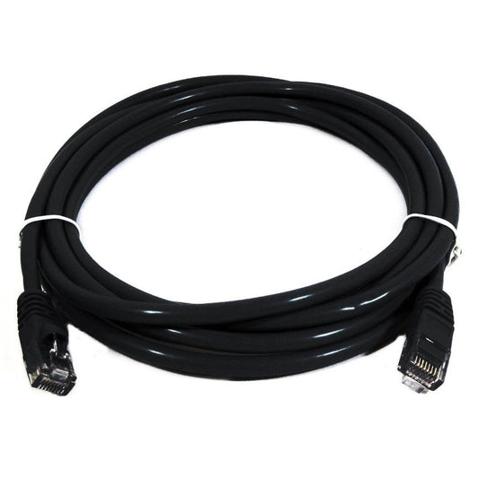 8ware CAT6A Cable 0.25m - Black Premium RJ45 Ethernet Network LAN UTP Patch Cord 26AWG CU Jacket