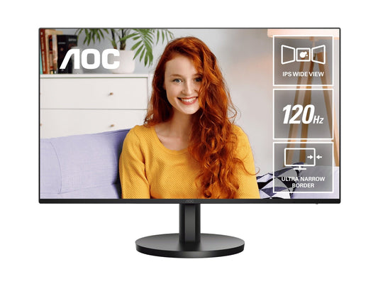 AOC 27' IPS, 120Hz, 250cd/m2, Full HD 1920×1080 @ 100Hz – HDMI, 1920×1080 @ 60Hz – VGA, Flicker Free, VESA 100, Office Monitor