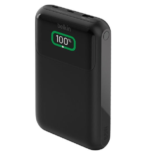 Belkin BoostCharge Pro CCC-Certified 20k mAh Laptop Power Bank (3 Port) + USB-C to USB-C Cable 60W (60cm) - Black (BPB020BTBK), 65W, 2 Years Warranty