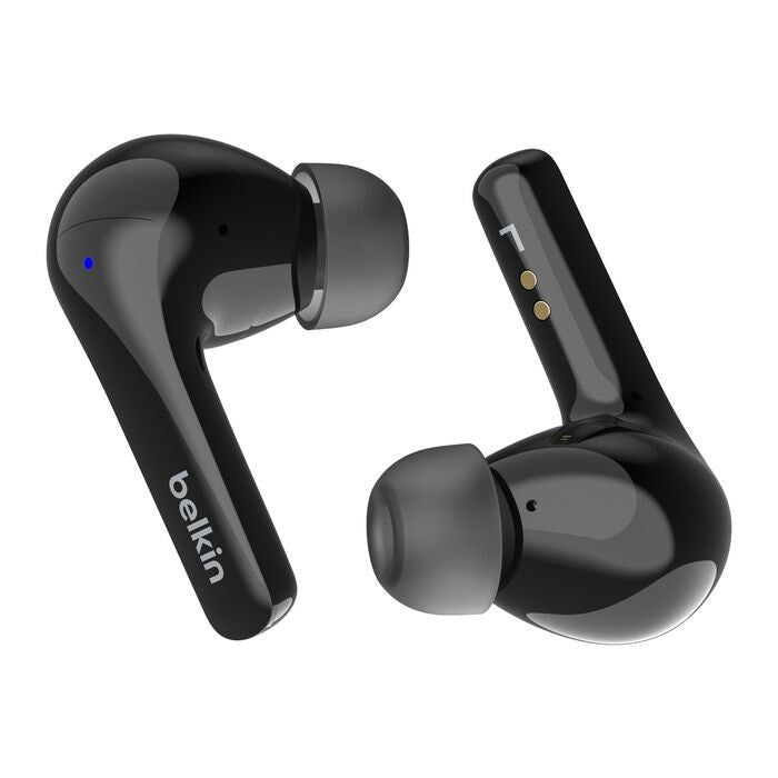 Belkin SoundForm Motion 2 True Wireless Earbuds - Black(AUC010fqBKV2),33 Hours Playtime,Bluetooth 5.3 Pairing,IPX5-Rated,12mm Drivers,2 Years Warranty
