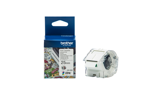 Brother 500W CZ-1004 Full Colour continuous label roll, 25mm wide to Suit VC-500W COB-CZ-1004
