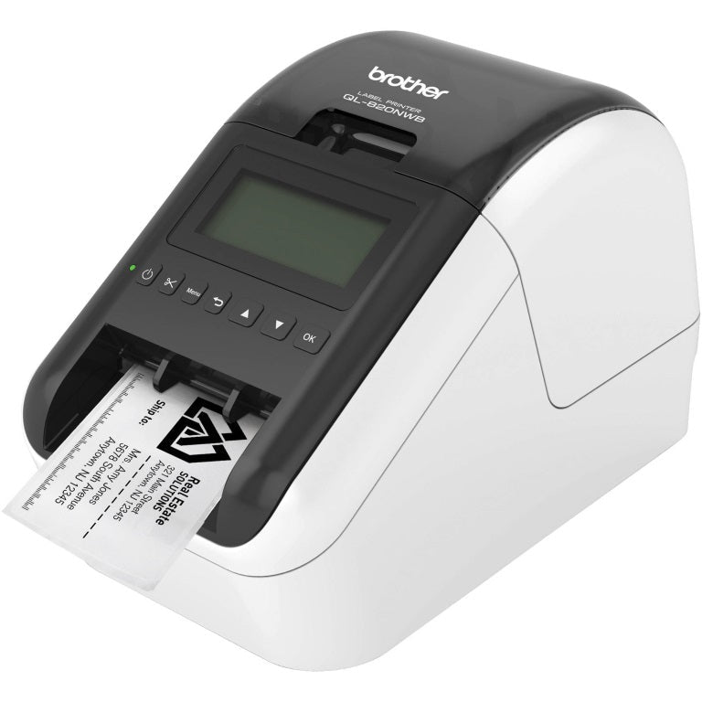 Brother QL-820NWB WIRELESS (WiFi & BT) /NETWORKABLE HIGH SPEED LABEL PRINTER / UP TO 62MM WITH BLACK/RED PRINTING (*DK-22251 required)