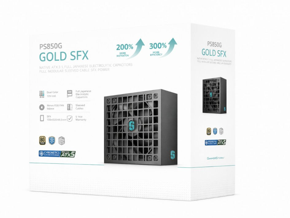 DEEPCOOL PS850G PPLP Gold, Fluid Dynamic Bearing PSD-PS850G
