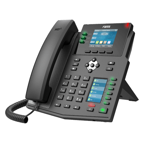 Fanvil X4U Enterprise IP Phone - 2.8' Colour Screen, 4 Lines, 30 x DSS Buttons, *SBC Ready, Dual Gigabit NIC