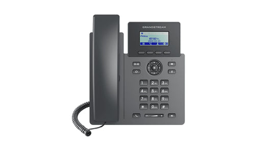 Grandstream GRP2601 Carrier Grade 2 Line IP Phone, 2 SIP Accounts, 2.2' LCD, 132x48 Screen, HD Audio, PSU Included, 5 way Conference, 1Yr Wty