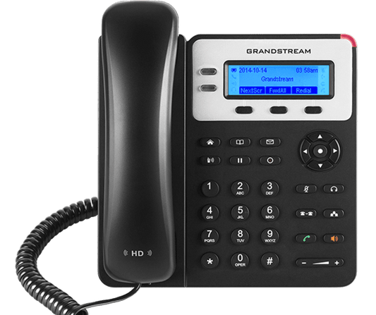 Grandstream GXP1625 2 Line IP Phone, 2 SIP Accounts, 132x48 Backlit Graphical LCD Display, HD Audio, Powerable Via PoE