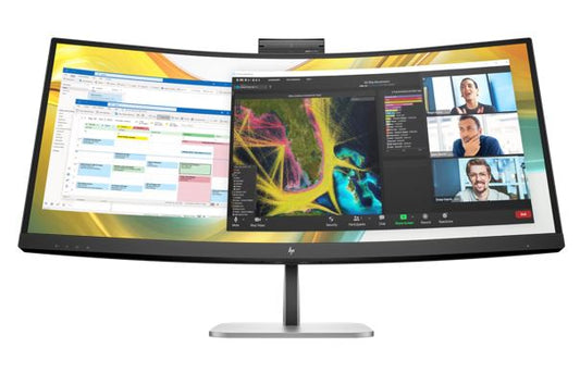 HP Series 5 Pro 34' WQHD 4K CURVED 21:9 3440x1440 100Hz Height Adjust VA LCD Tilt Swivel USB-C DP HDMI Speakers VESA Webcam 3yrs wty