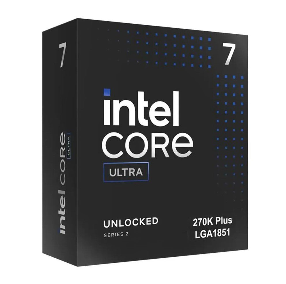 Intel Core Ultra 7 processor 270K Plus LGA1851 (36M Cache, up to 5.50 GHz)(15th Gen), Integrated Graphics Please note: No CPU Cooler Included