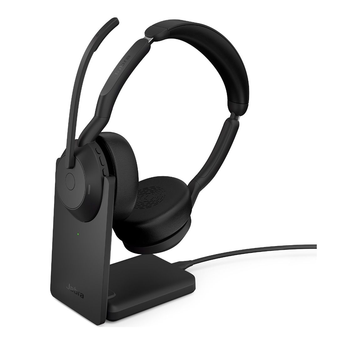 Jabra Evolve2 55, USB A, Stand, MS Teams, Stand Active Noise Cancellation. Link 380 Bluetooth® Adapter ,30m Wireless Range, 18 Hours Battery Life