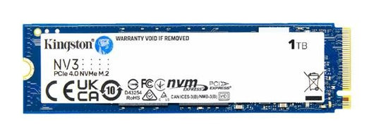 Kingston SNV3S NV3 1TB PCle 4.0x4 NVMe M.2 2280 SSD 6000/4000MB/s 3D HAND compaitible Notebook and SFF 5Y Limited