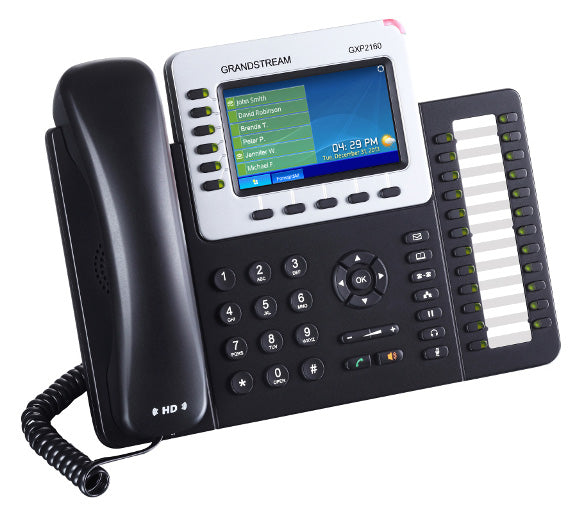 Grandstream GXP2160 *LS Grandstream GXP2160 6 Line IP Phone, 6 SIP Accounts, 480x272 Colour LCD, Dual GbE, 5 program keys,