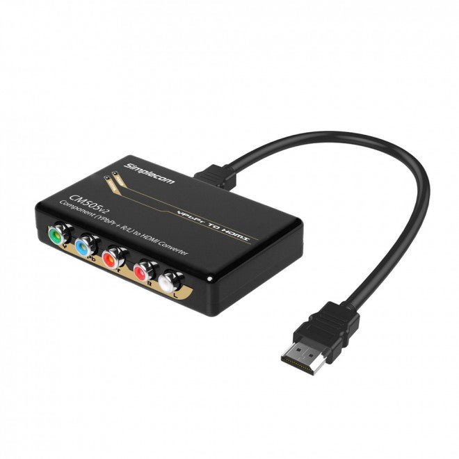 (LS)Simplecom CM505v2 Component (YPbPr + Stereo R/L) to HDMI Converter Full HD 1080p
