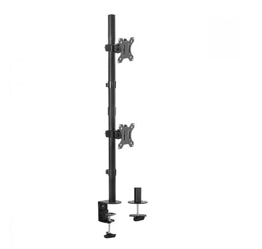 mbeat® activiva Dual-Screen Articulating Vertical Monitor Arm is designed for ultimate workspace efficiency and ergonomic comfort