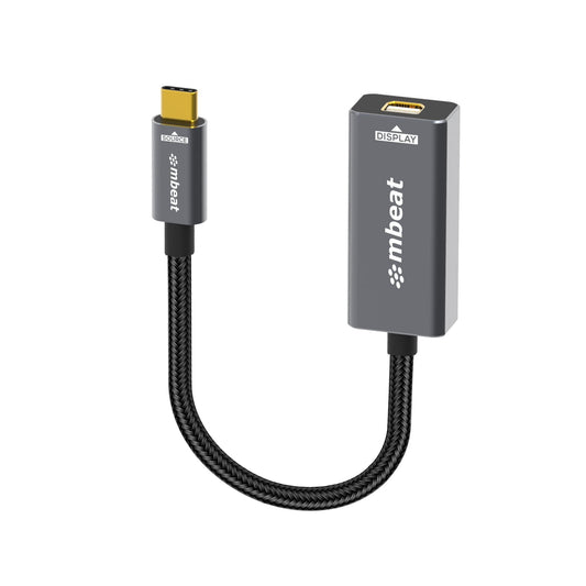 mbeat® Tough Link USB-C to Mini DisplayPort Adapter Host Interface: USB-C 3.2 Gen 2 Up to 4K@60Hz (3840×2160) Product Weight: 19.2g
