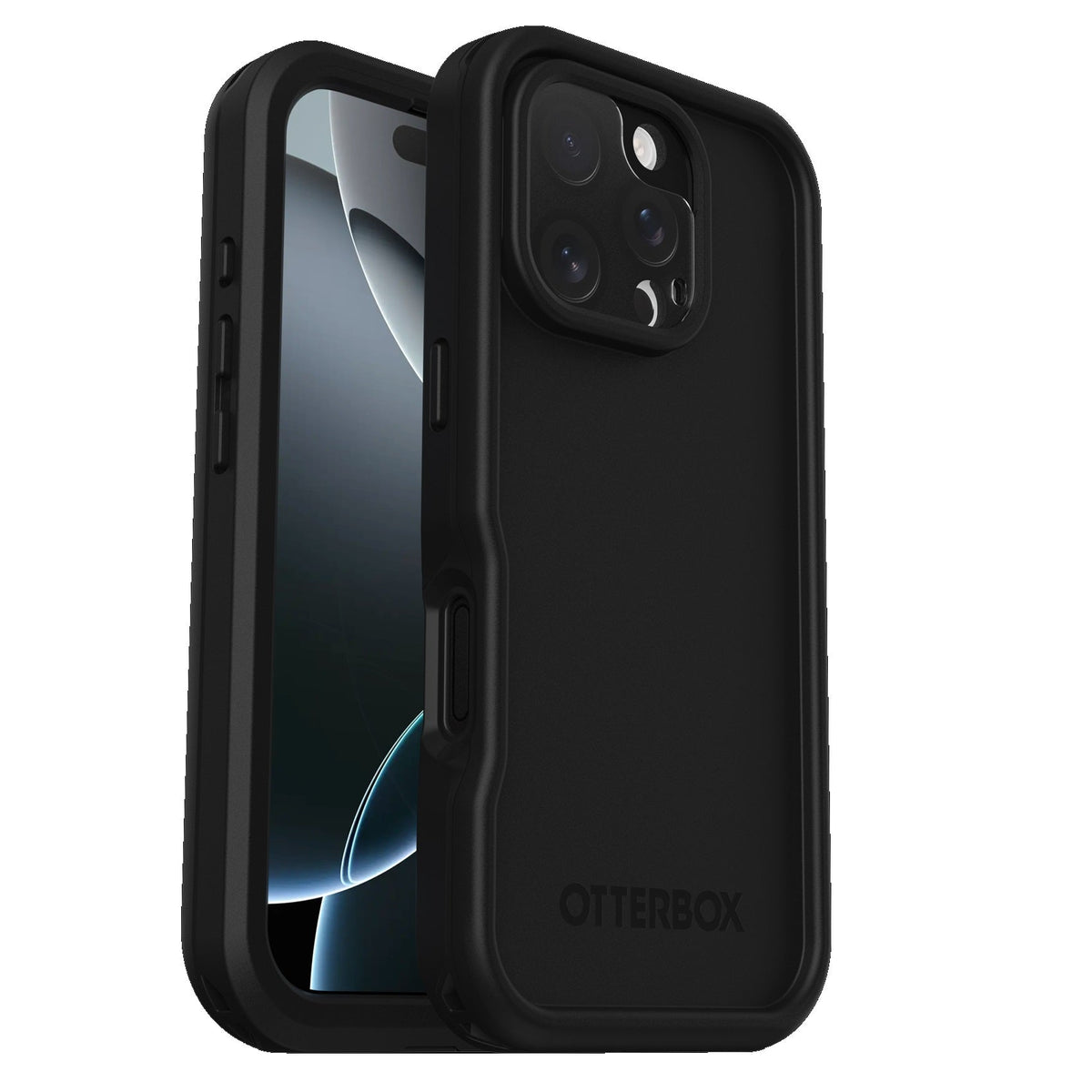 OtterBox FRE MagSafe Apple iPhone 16 Pro (6.3') Case Black - (77-96151),DROP+ 5X Military Standard,2M IP68, Built-In Screen Protector,7 Years Warranty