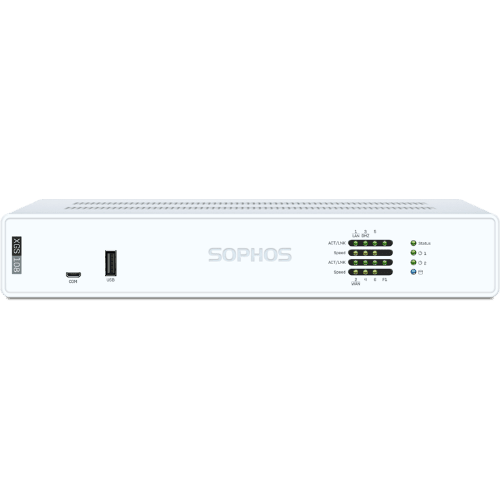 Sophos XGS 108 Security Firewall Appliance, Desktop, FW 12.5G, TP 2.5G, VPN 8.25G, 6x2.5GbE, 1xSFP.