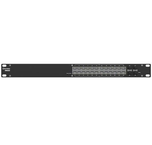 Teltonika SWM282 PoE+ managed switch, 24 PoE+ ports with up to 30W per port, 10/100/1000 Mbps, 2 years of Free RMS Management