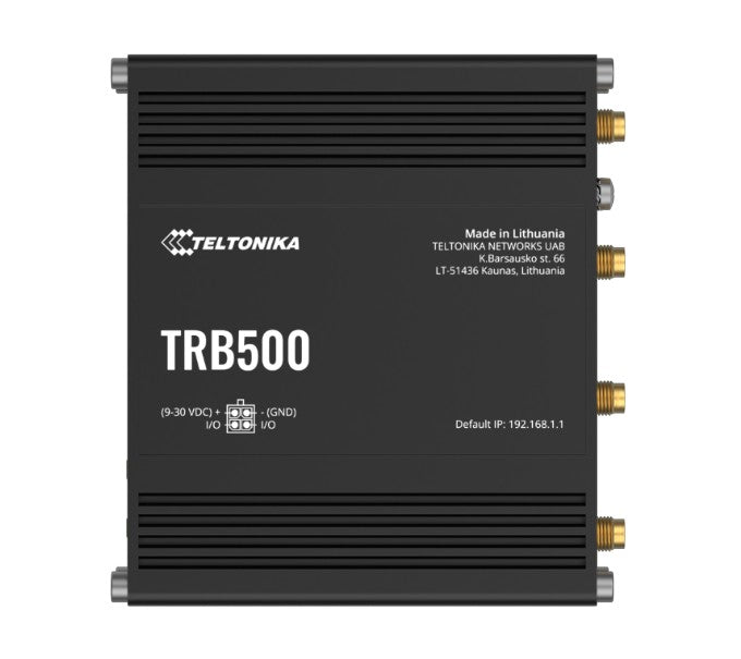 Teltonika TRB500 TRB500 Industrial 5G Gateway, Ultra-high Cellular Speeds of up to 1 Gbps, Backward Compatible with 4G (LTE