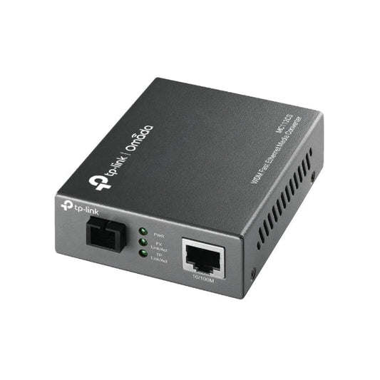 TP-Link MC112CS Media Converter SC WDM Monomodo Simplex 10/100Mbps RJ45 to 100M single-mode SC fiber Tx:1310nm Rx:1550nm up to 20km (LS)