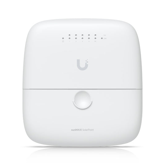 Ubiquiti sunMAX SolarPoint, SM-SP-40, Remotely Managed MPPT 24V 7A Solar Site Charging Appliance, Integrated Four-port, 24V PoE 10/100 Mbps