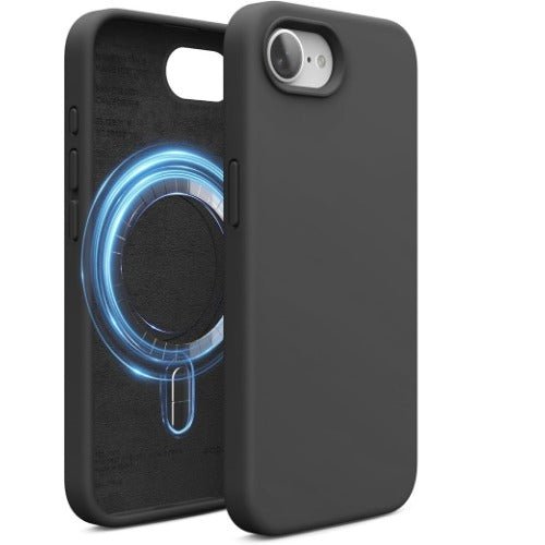 USP Apple iPhone 17e / iPhone 16e (6.1') Silicon Case Black with Magsafe - Shockproof , Raised Edges , Anti-Slip, 5 Years Warranty