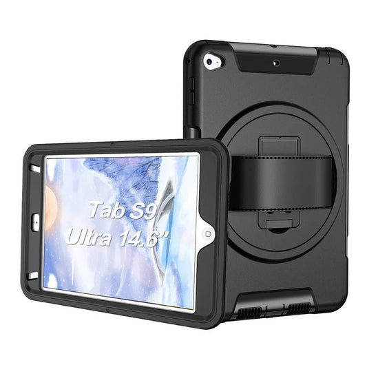 USP Rugged Samsung Galaxy Tab S11 Ultra/ Tab S10 Ultra / Tab S9 Ultra / Tab S8 Ultra (14.6') Case Black - Built-in-Kickstand, 3 Year Warranty