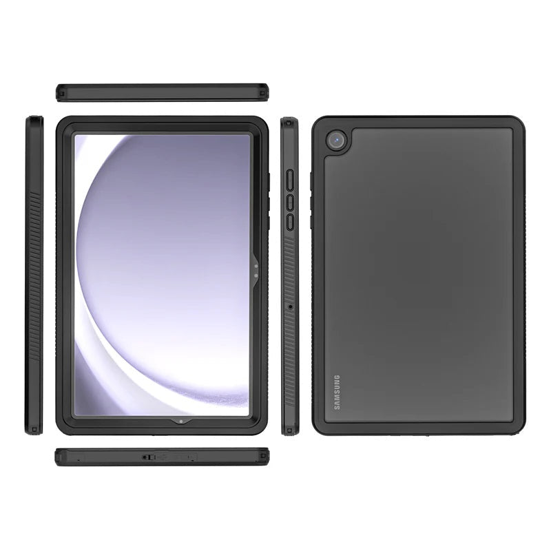 USP Samsung Galaxy Tab A9+ WaterProof Case Clear- 360Â° Rotation, DustProof, SnowProof, ShockProof, IP68, Durable, Perfect for Travel,3 Year Warranty