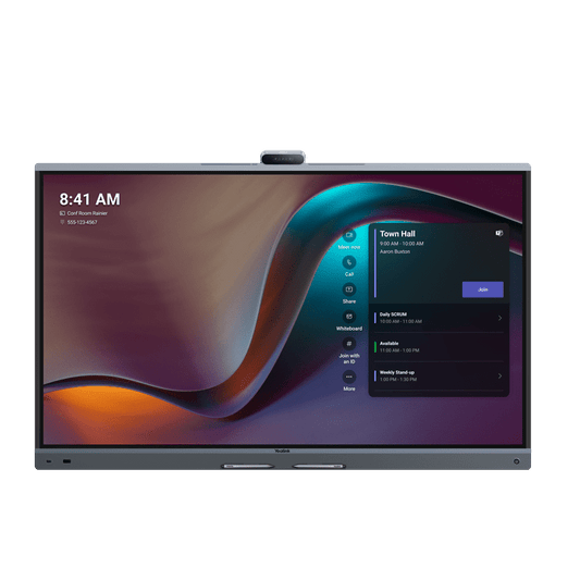 Yealink MB65Pro-A02 65'' MeetingBoard Microsoft Teams on Android, Triple-eye Camera System (3*50MP), Floorstand & Wallmount not included, Android 13.